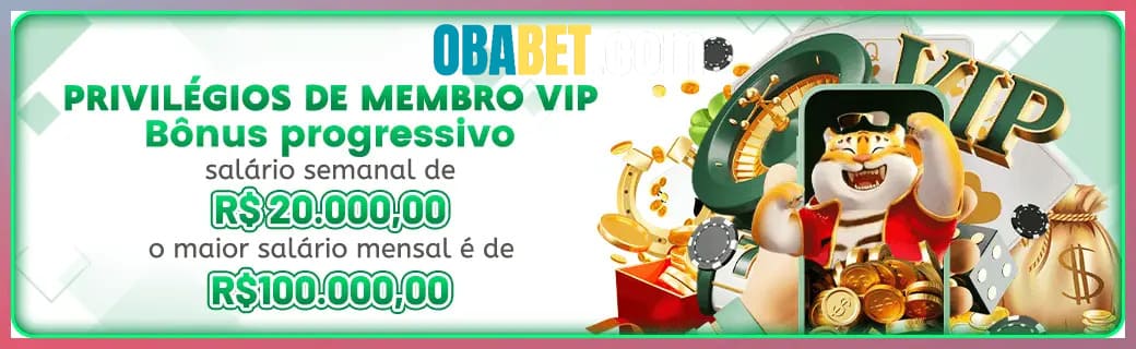 OBABET bônus — cashback 15 por cento e níveis VIP
